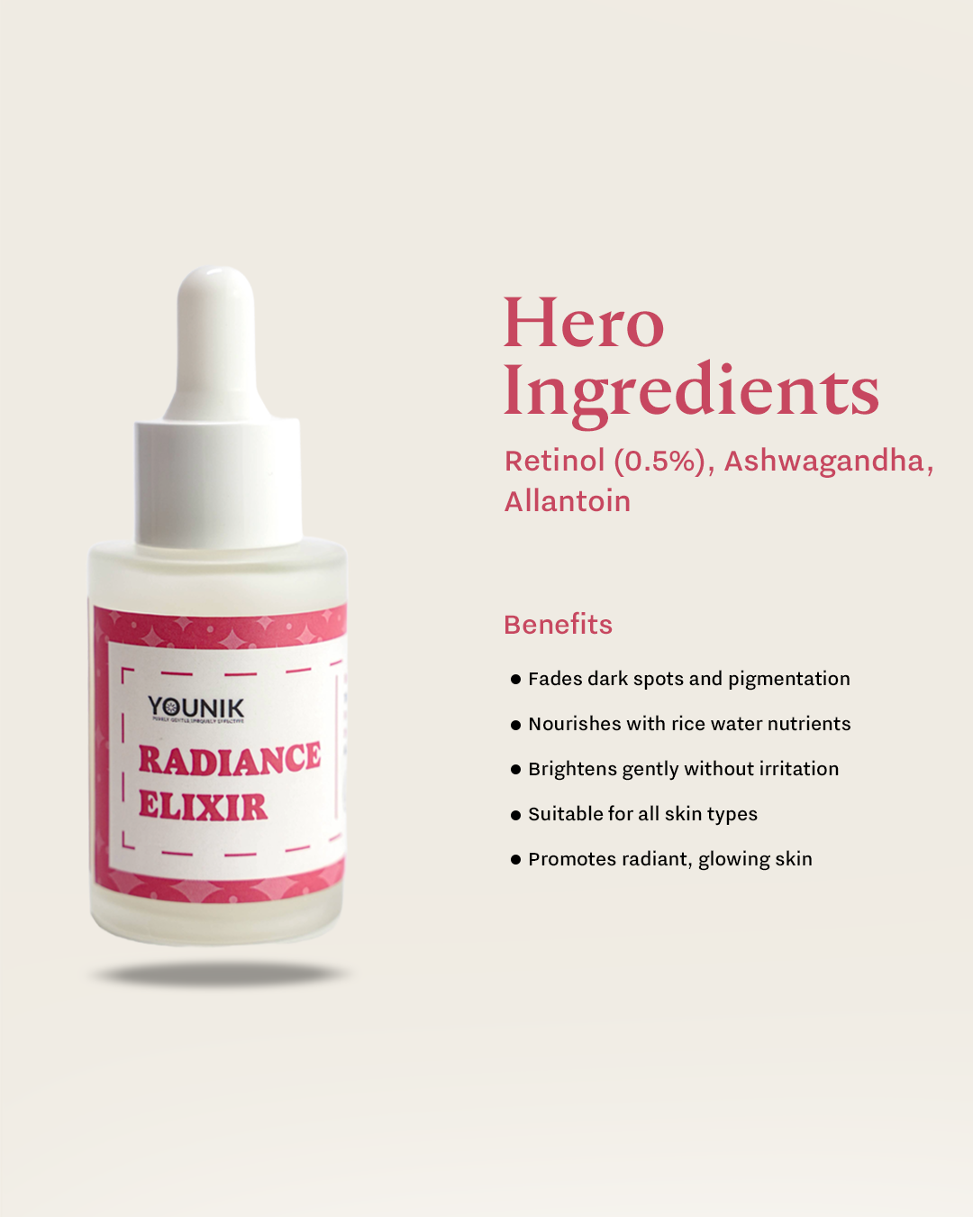 Radiance Elixir Ras Radiance Elixir – Brightening Serum with Rice Extract & Alpha-Arbutin ...
